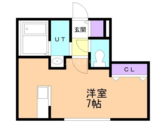 札幌市北区北三十八条西のマンションの間取り