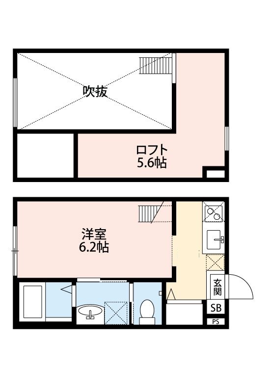 江戸川区篠崎町のアパートの間取り