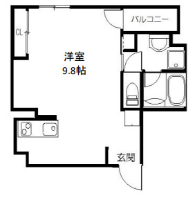 茨木市宮元町のマンションの間取り