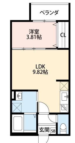 エスペランサ桃山の間取り