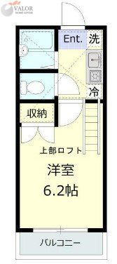 横浜市中区矢口台のアパートの間取り