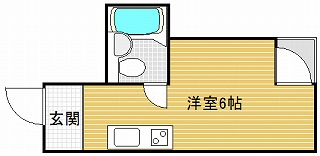 大阪市中央区瓦屋町のマンションの間取り