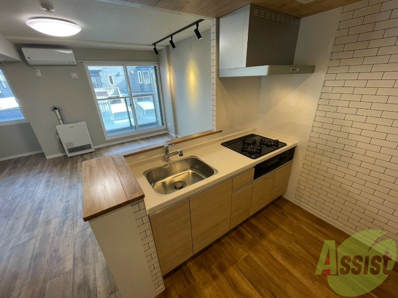 キッチン　システムキッチンなので、すぐお料理に使えます！