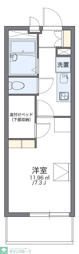 レオパレスかすやIIの間取り写真