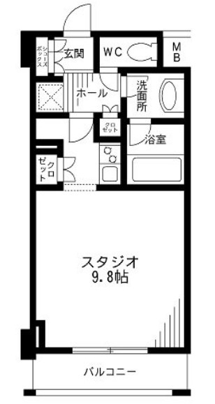 レジディア九段下の間取り