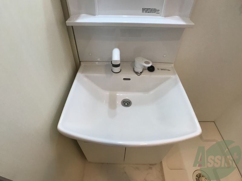 洗面設備　シャンプードレッサーなので身支度しやすそうですね。