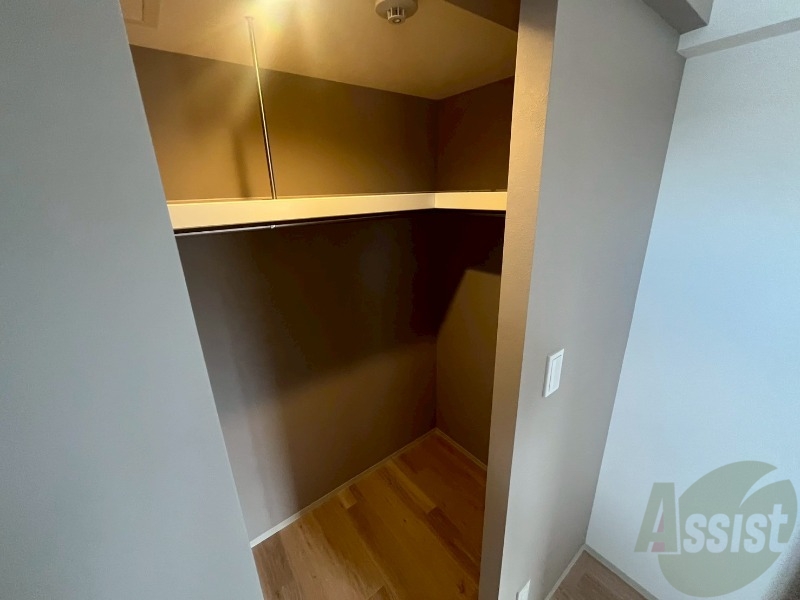 収納　洋室にはクローゼットがあるのですっきり片付きそうです。