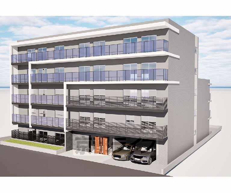 建物外観　予想図、完成予想図です。