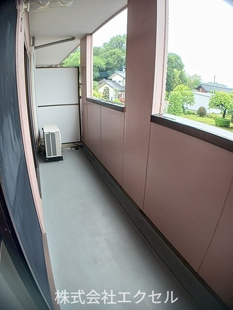 バルコニー　南東向きです。
