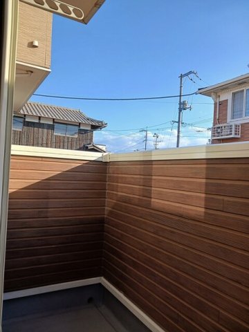 バルコニー　広々としたバルコニーです