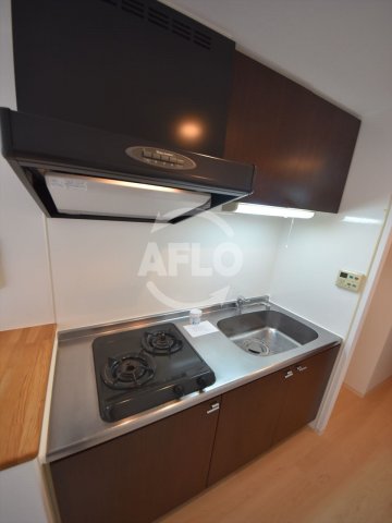 キッチン　グランシス天満橋　2口ガスシステムキッチン