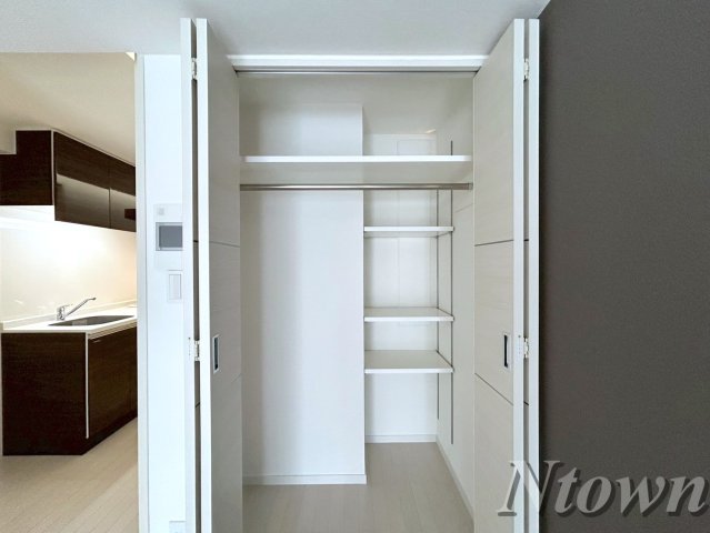 収納　たっぷりとした収納スペースです