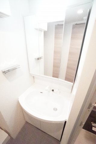 洗面設備　※同物件・反転タイプの写真です。