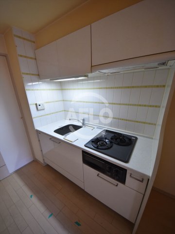 キッチン　プレサンス本町プライム　2口ガスシステムキッチン