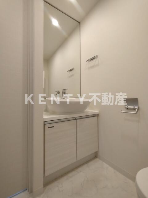 洗面設備　広い洗面スペース