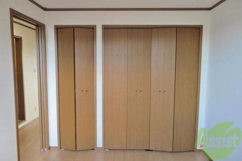 収納　クローゼットも大きくて便利です。