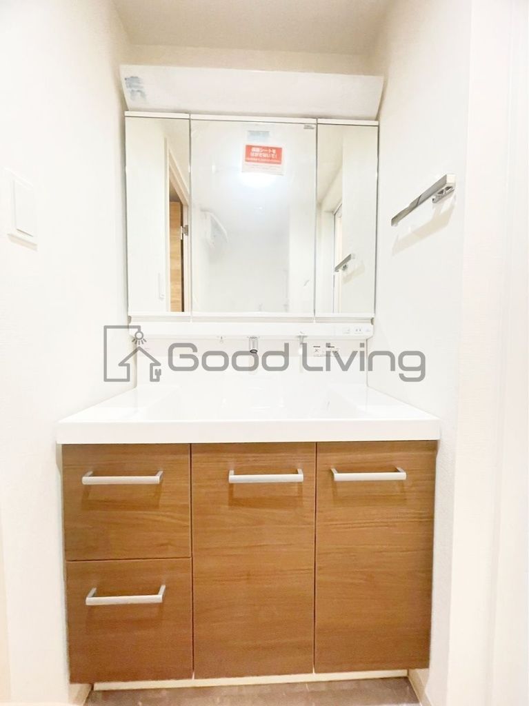 洗面設備　身だしなみもバッチリ