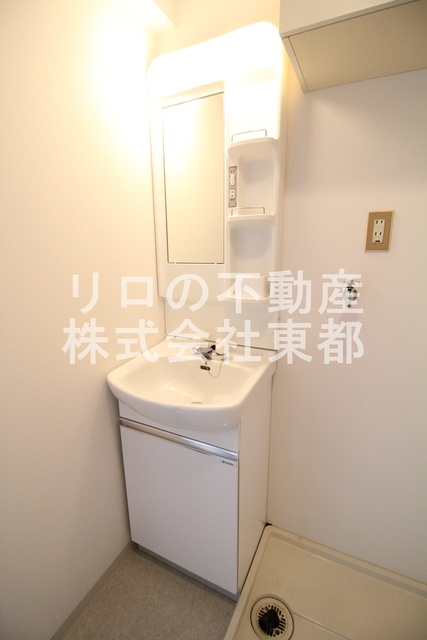 洗面設備　朝の忙しい時間帯にとても便利！