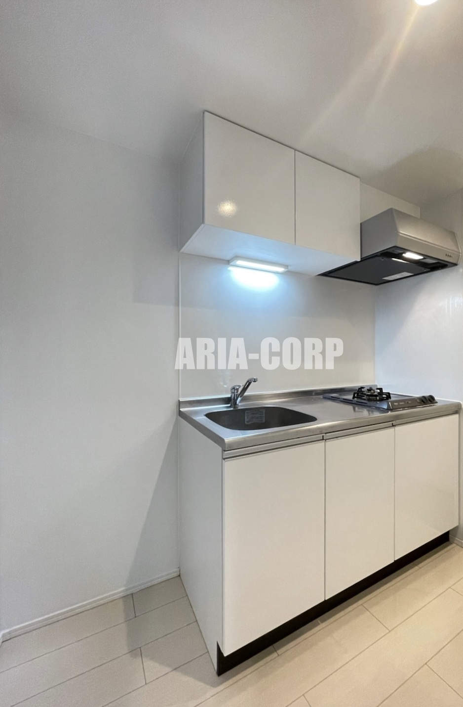 キッチン　2口ガスコンロ。システムキッチン搭載♪