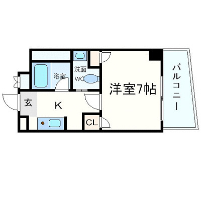 W.O.B HONMACHI-WESTの間取り写真