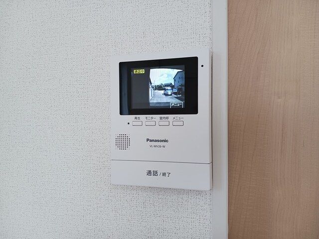 セキュリティ　モニタ付インターホンです。