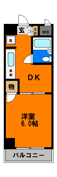 シャンボール第2千葉中央の間取り写真