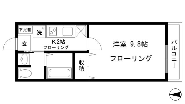 大原KYハイツIIIの間取り写真