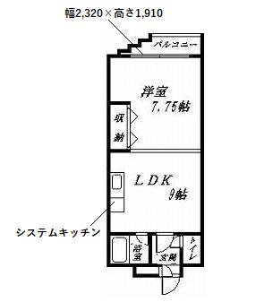 ラメール旭川の間取り写真