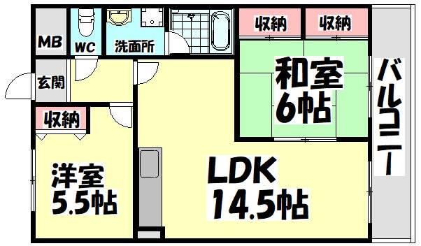 フォンティーヌ和泉の間取り写真