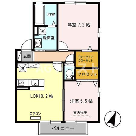パドック Cの間取り写真