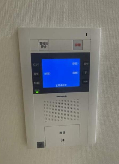 セキュリティ　モニター付きインターホンです。