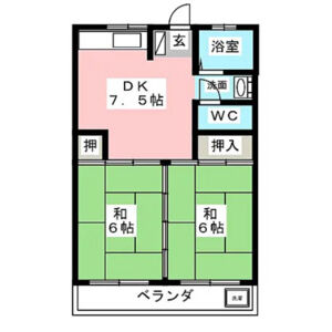 倉知マンションの間取り写真
