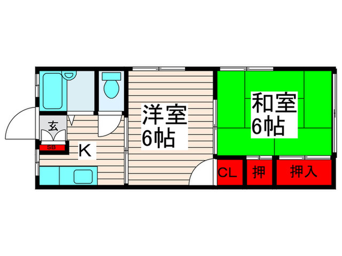 みどり荘の間取り写真