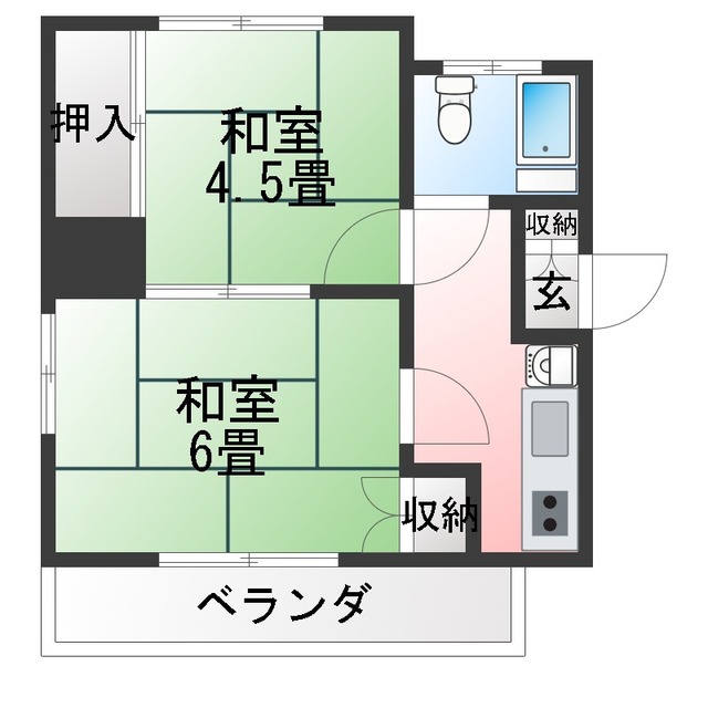 カテドラルの間取り写真