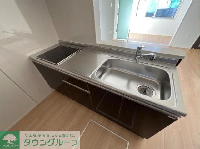 袋原2丁目アパート新築工事のキッチン写真