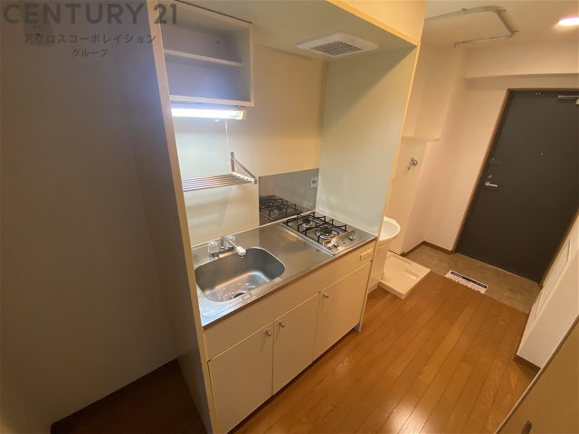 キッチン　2口ガスコンロ付きのキッチンです♪