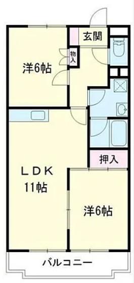 キョーエーマンション末広の間取り写真