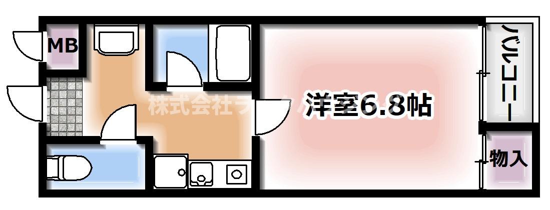 京阪本線 香里園駅 徒歩5分 3階建 築26年の間取り写真