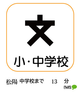 中学校　小松市立松陽中学校（中学校）まで968m