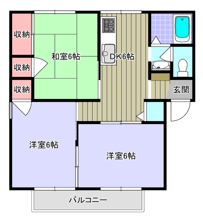 リフレ留ヶ谷の間取り