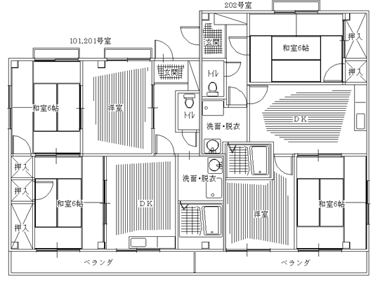 メゾンIDO3の間取り