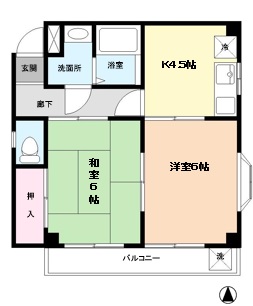 江戸川区南葛西のマンションの間取り