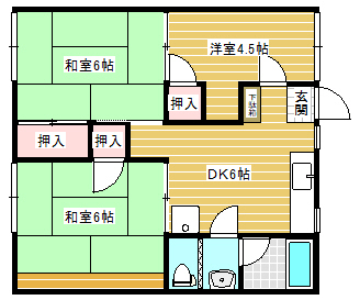 フォーブル力丸の間取り