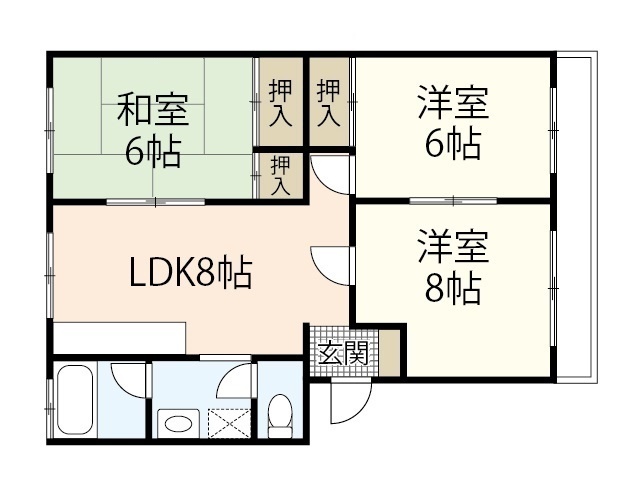 土屋マンションの間取り