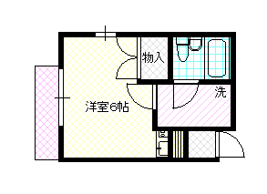 静岡市駿河区大谷のアパートの間取り