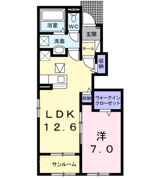 【ロードサイド高来の間取り】