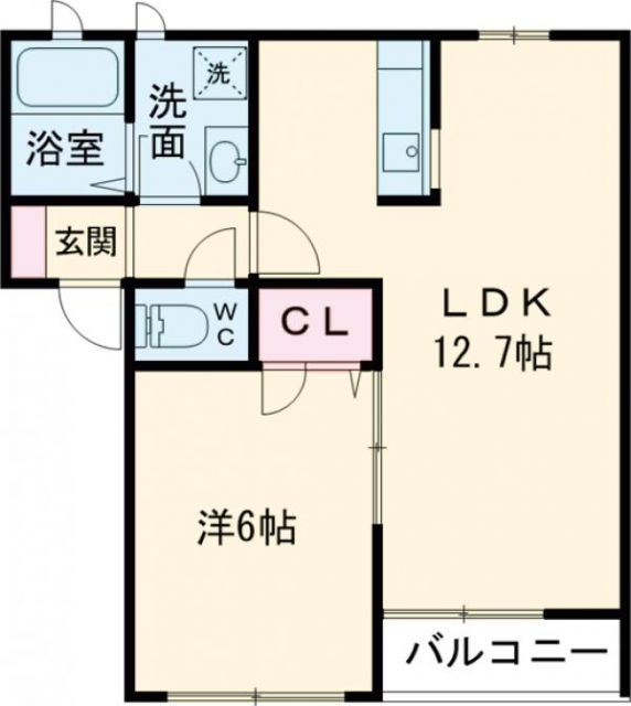 ウィステリア　フラットの間取り