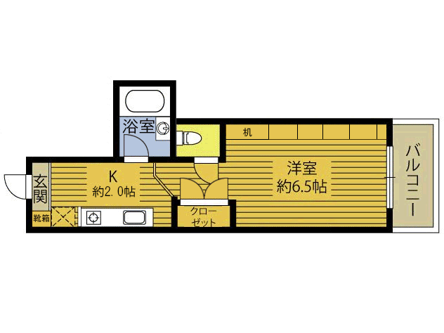 グレイス壱番館　２０７号の間取り