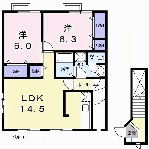 メゾン　パサニアＣの間取り