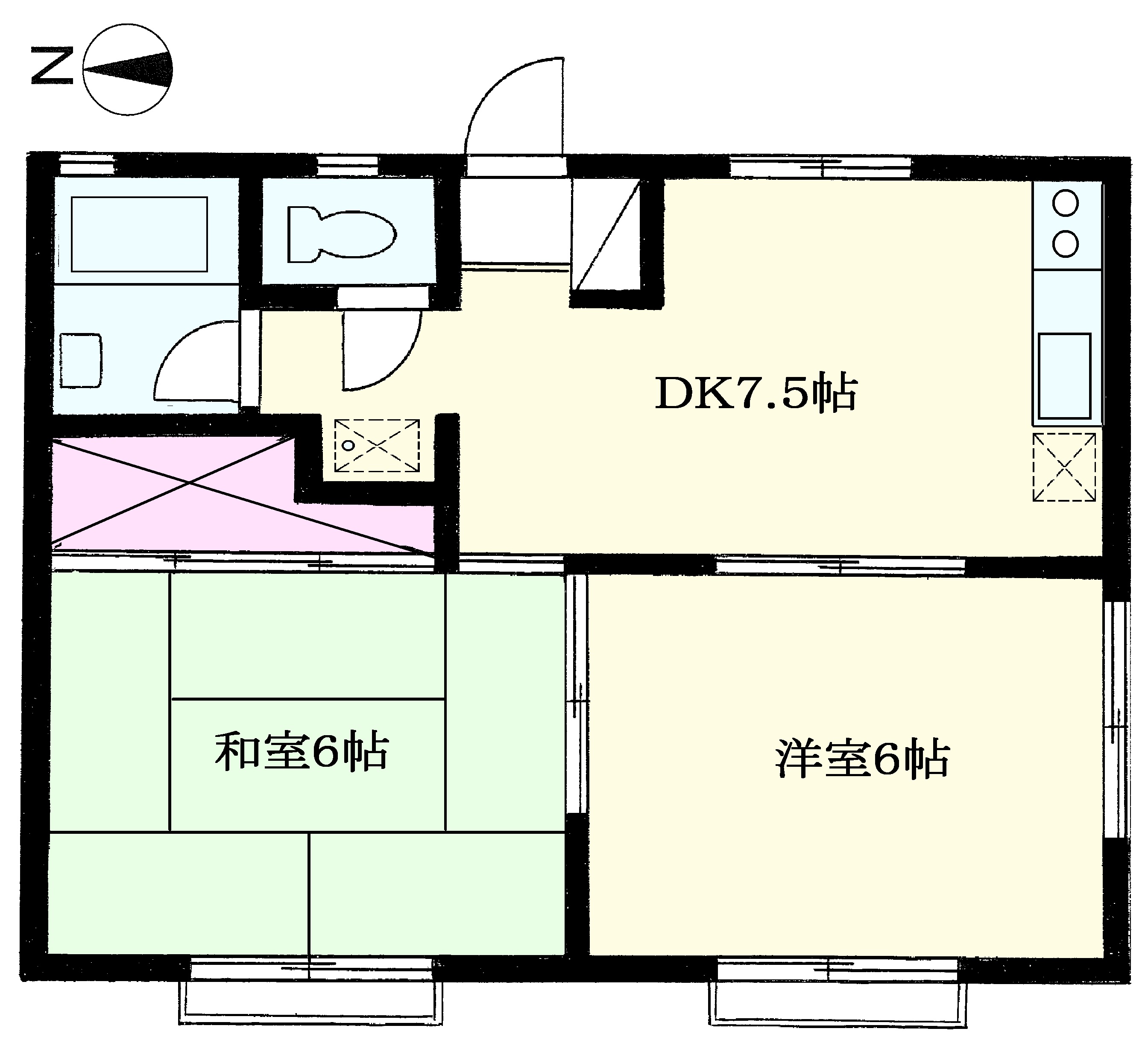 ハイツＭIIの間取り